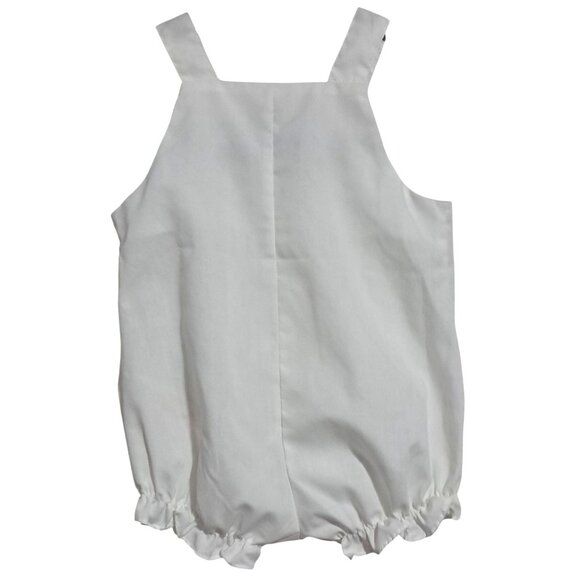 Vintage Healthtex Baby Girls White Romper With Strawberry Embroidery 12 Months - Picture 4 of 8